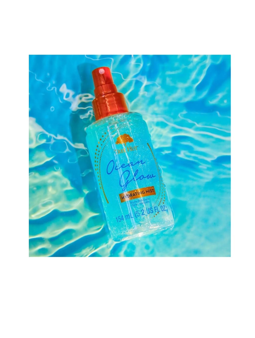 Tree Hut Ocean Glow Foaming Gel Texture demonstrates rich lather for gentle cleansing.