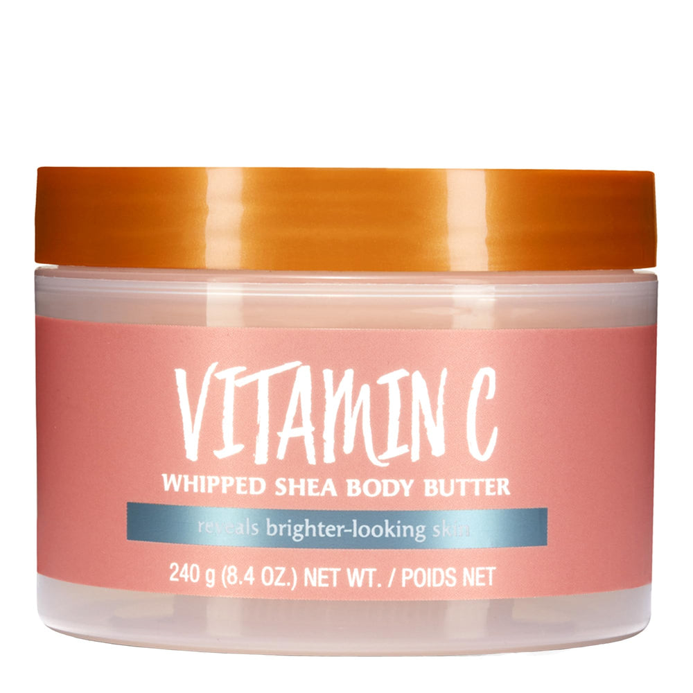Tree Hut Vitamin C Whipped Shea Body Butter 8.4oz tube delivers lightweight hydration.