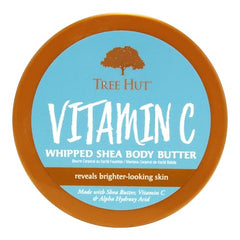 Texture close-up of Tree Hut Vitamin C Whipped Shea Butter showing airy, fast-absorbing formula.