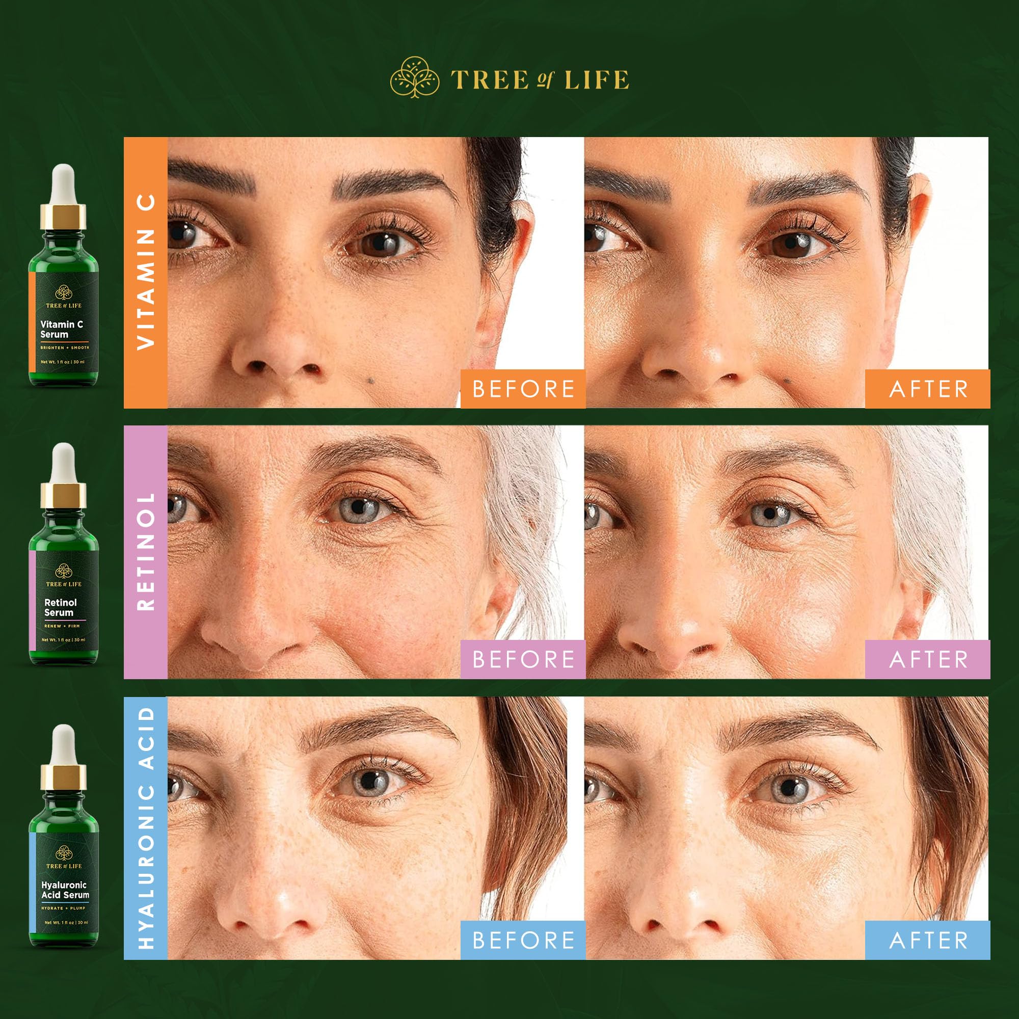 Tree of Life Beauty dermatologist tested and cruelty free badge on label