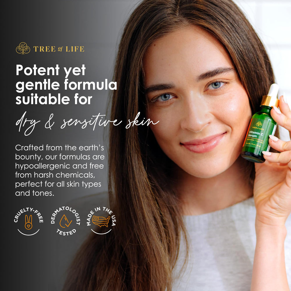 Tree of Life Beauty dermatologist-tested cruelty-free label with trusted skincare.