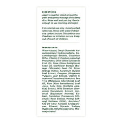 Dermatologist-tested seal on Tree of Life Beauty cleanser packaging.