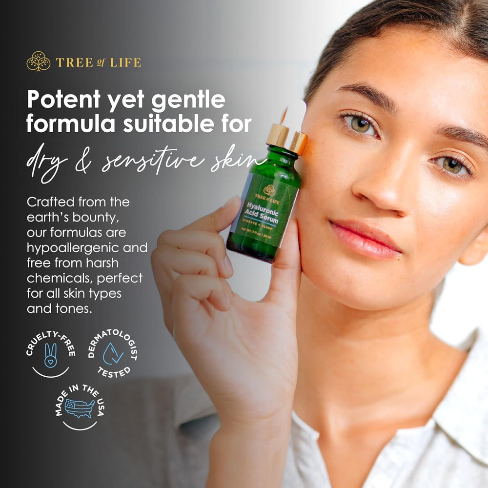 Tree of Life Beauty packaging emphasizing cruelty-free, dermatologist-tested care