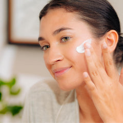 Tree of Life Beauty Moisturizer being applied to skin for smoother, firmer feel
