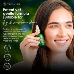 Tree of Life Beauty Niacinamide Serum applied in morning routine