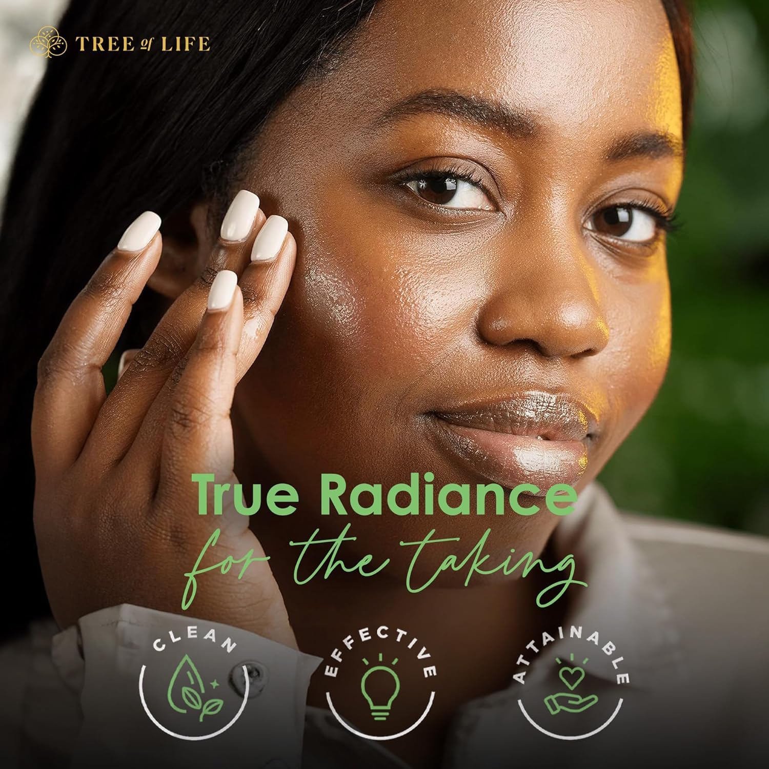 Tree of Life Beauty Niacinamide Serum texture swatch preparing for pore refining