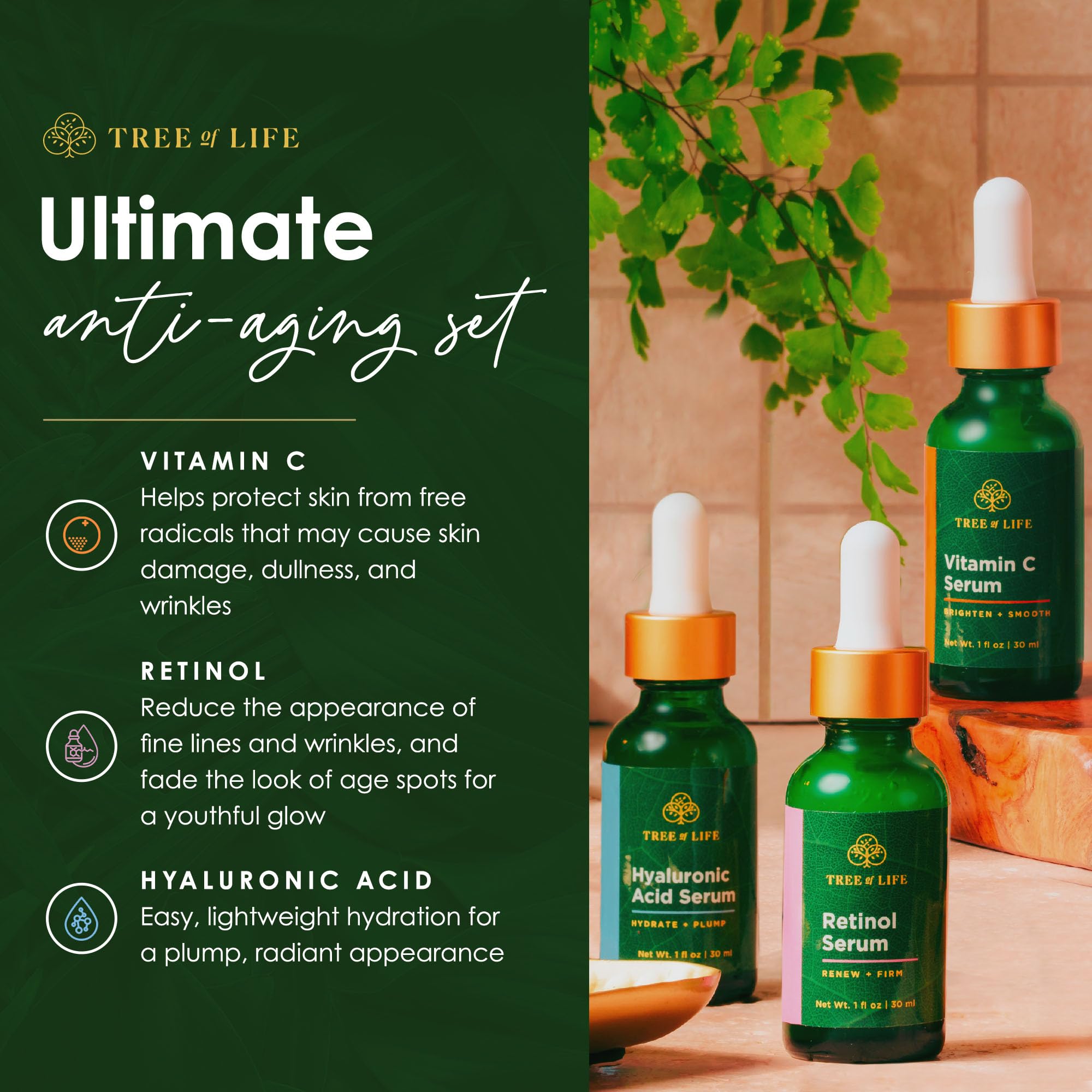 Tree of Life Beauty serums quick absorption demonstrates lightweight formula