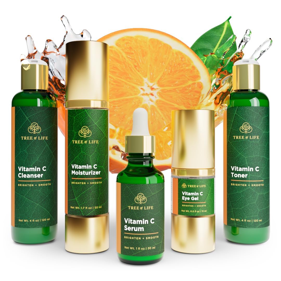 Tree of Life Beauty Vitamin C Cleanser pump—brightening cleanse that moisturizes as it washes away impurities.
