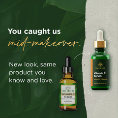 Tree of Life Beauty Vitamin C Serum bottle close-up for brightening skin
