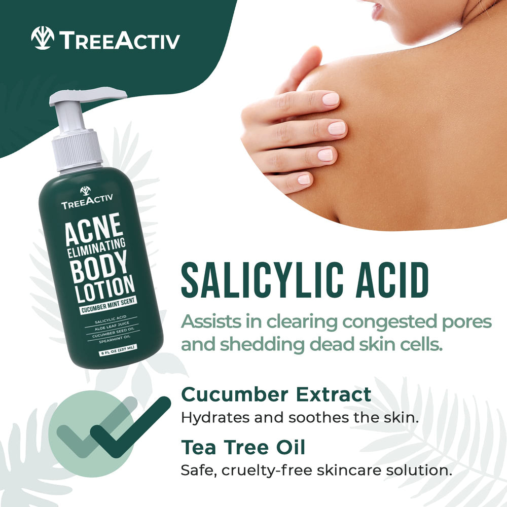 TreeActiv back acne care application demonstrates target area coverage