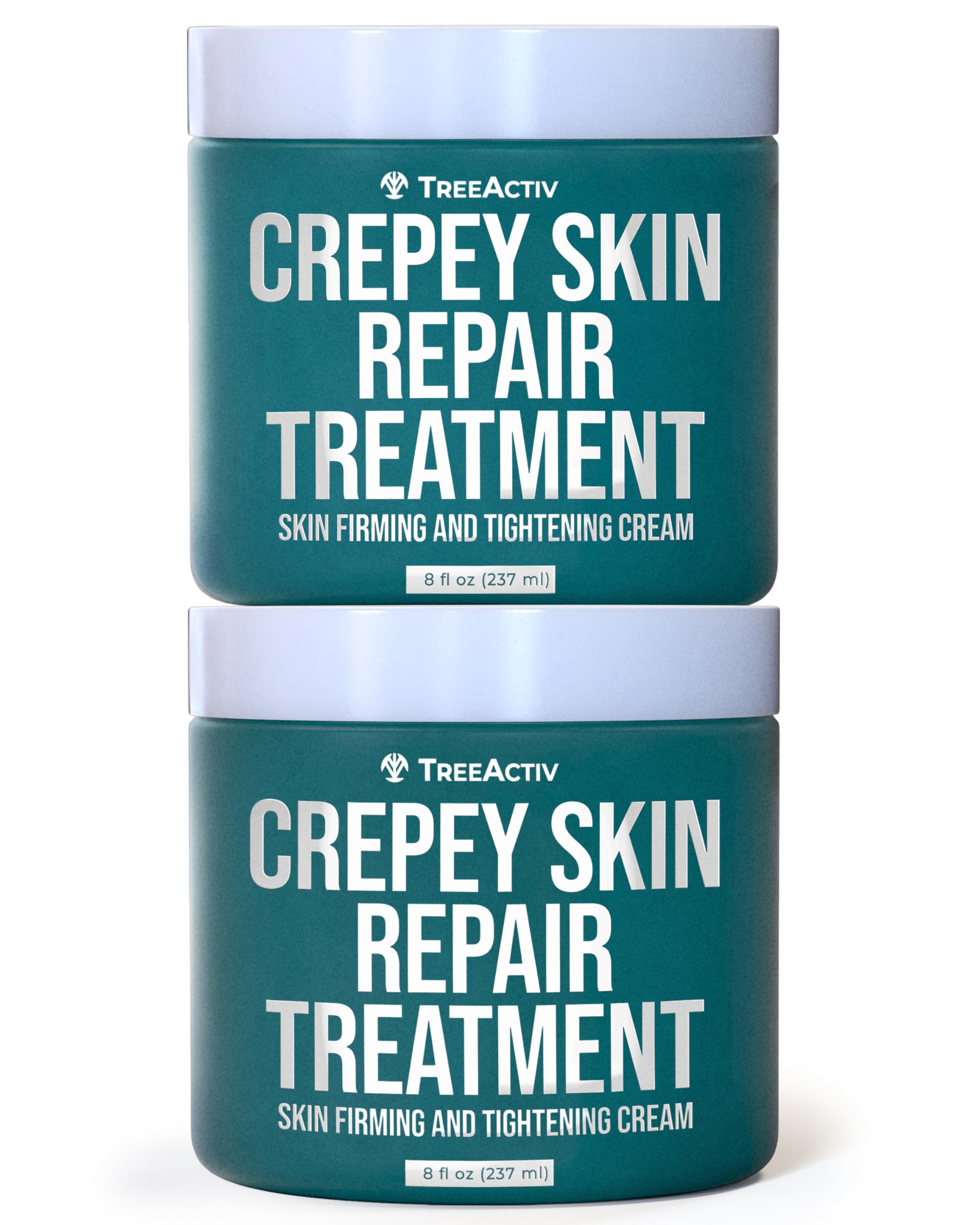TreeActiv Crepey Skin Repair Cream 2-pack front view for skincare kit
