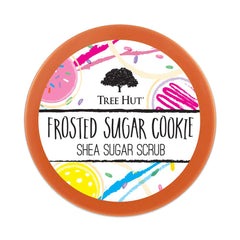 Tree Hut Frosted Sugar Cookie Scrub vanilla swirl hints at soothing spa-like experience