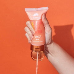 Tree Hut Pineapple & Papaya Face Scrub pineapple vitamin C for skin brightness.