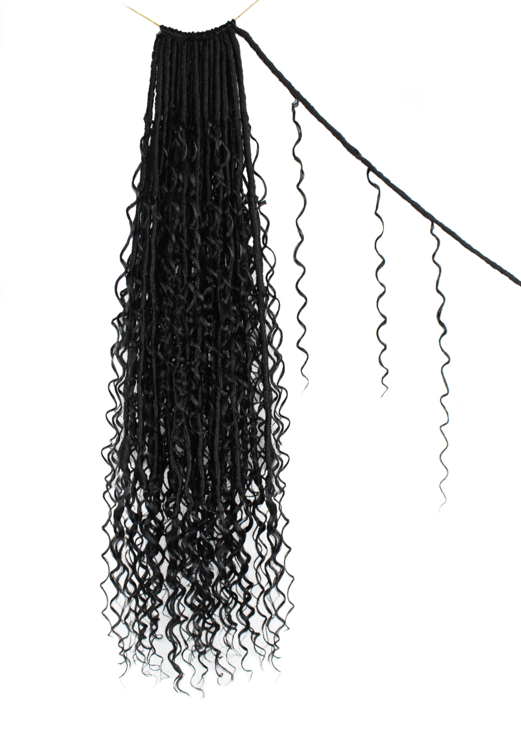 Quality control label highlights consistent length and secure loop construction.