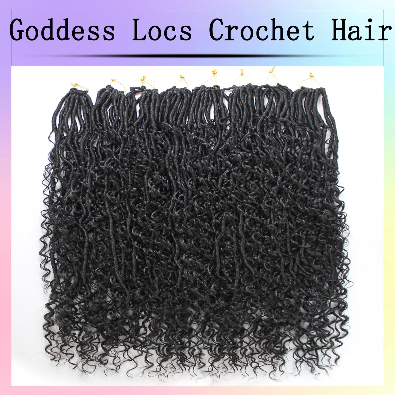 Trekci Goddess Locs 30in in 1B shade close-up highlighting rich color.