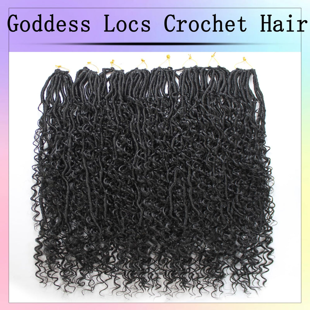 Trekci Goddess Locs 30in in 1B shade close-up highlighting rich color.