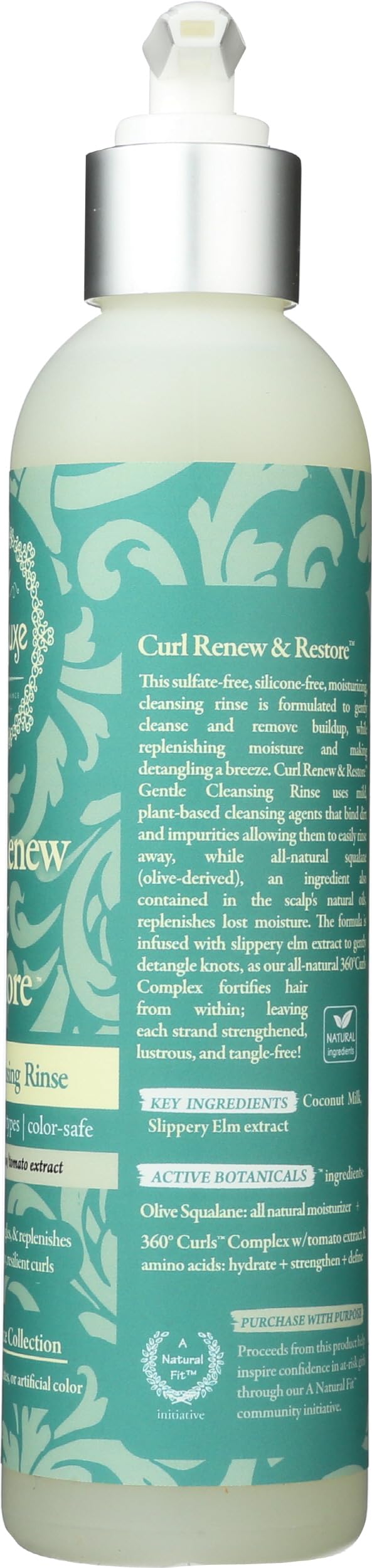 Color-safe formula of Treluxe rinse shown up close.