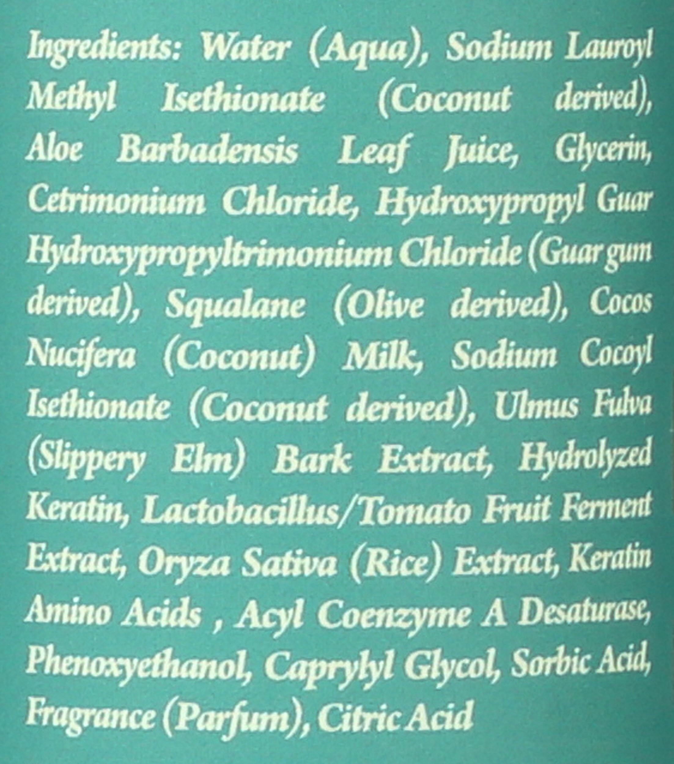Close-up of slippery elm detangling in the Treluxe formula.