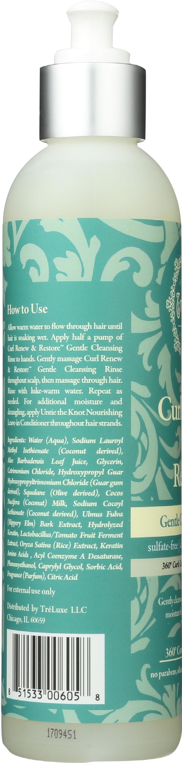 Tomato extract emphasizes 360 curls complex for defined texture.