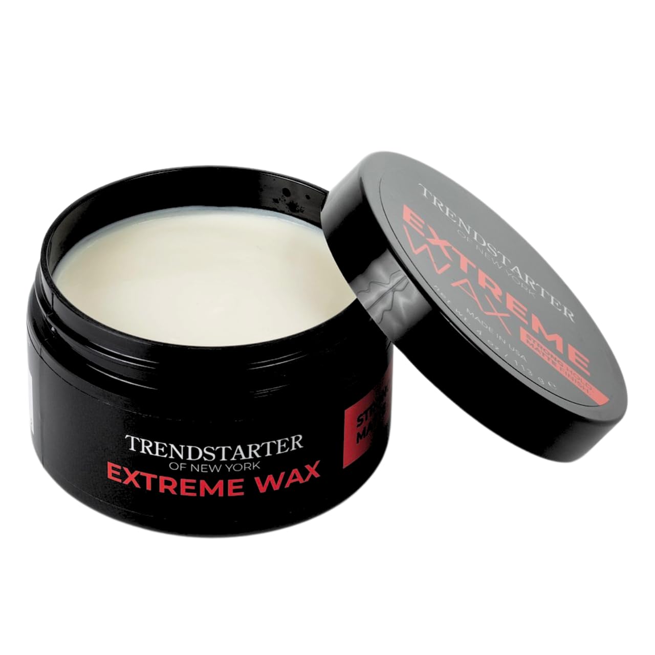 TRENDSTARTER Extreme Wax USA-made brand banner on label.