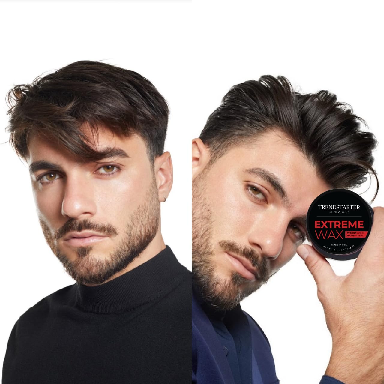 TRENDSTARTER Extreme Wax water-based formula for easy wash-out.