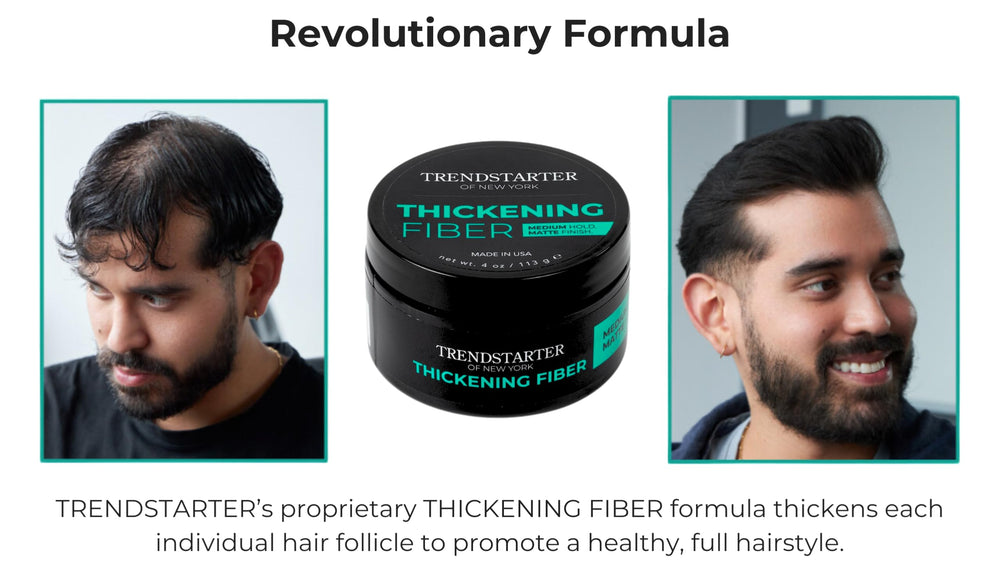 TRENDSTARTER Thickening Fiber hands applying product for all day hold