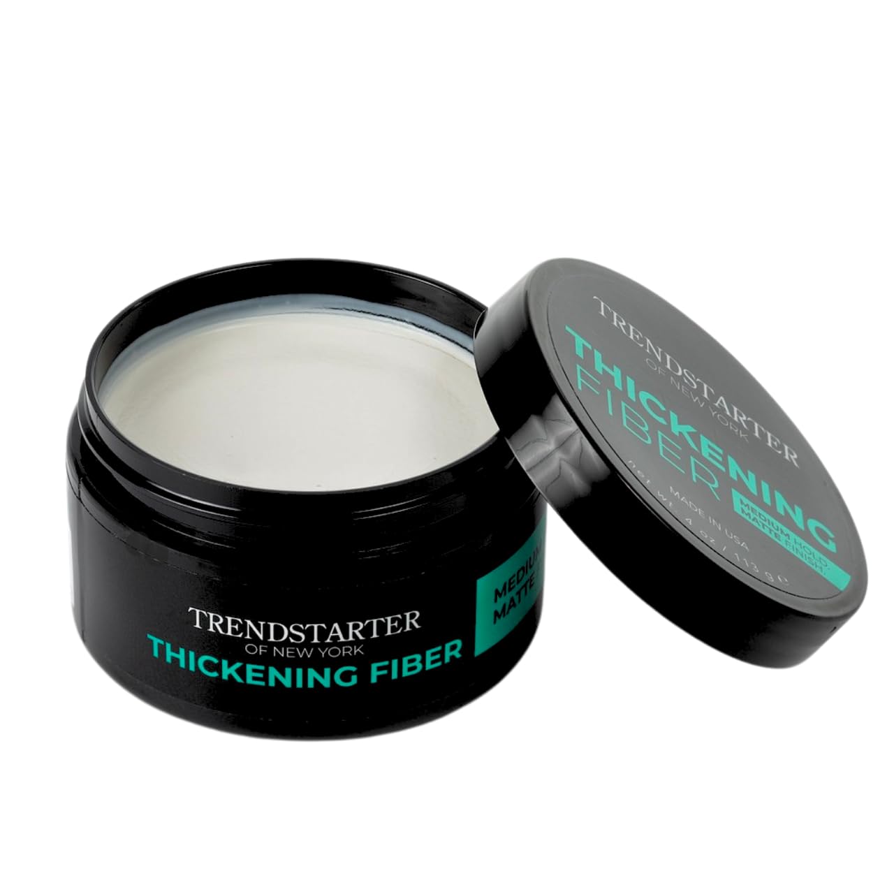 TRENDSTARTER Thickening Fiber ingredient panel highlights minerals and conditioning