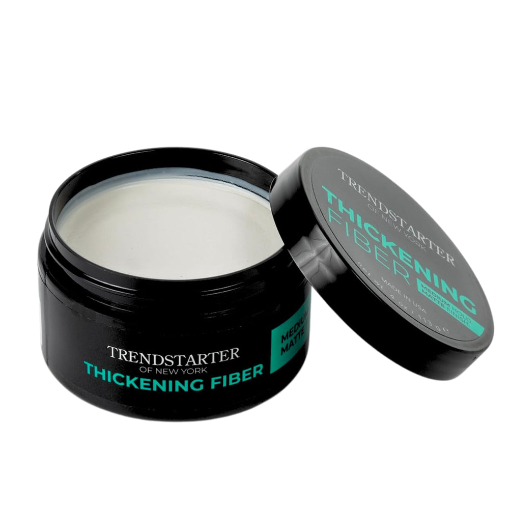 TRENDSTARTER Thickening Fiber ingredient panel highlights minerals and conditioning