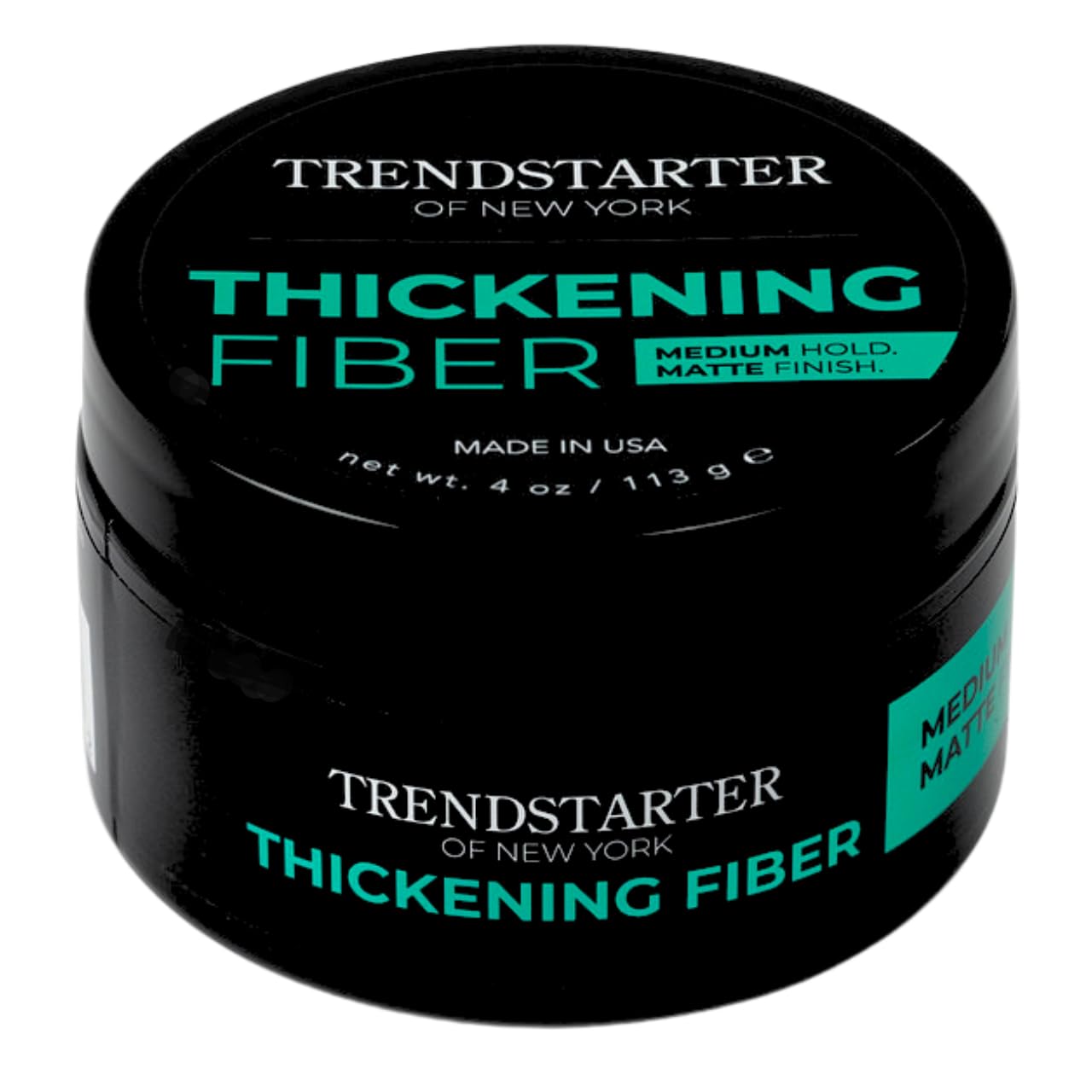 TRENDSTARTER Thickening Fiber packaging showcases premium USA-made formula for volume