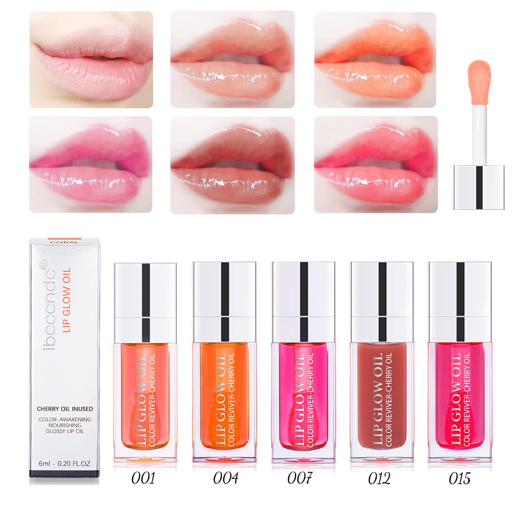 TrendyNow Rosewood Lip Glow Oil being applied highlights moisturizing feel and subtle color.