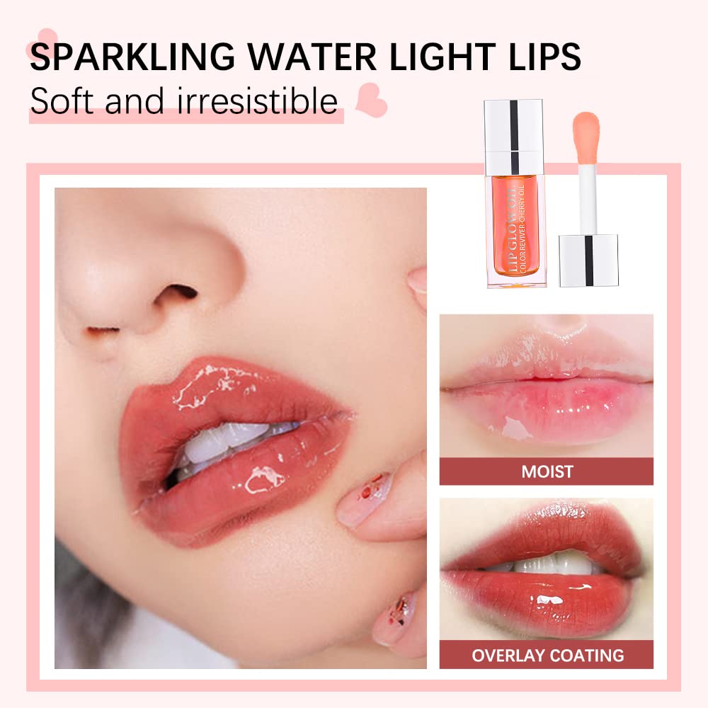 TrendyNow Rosewood Lip Glow Oil on lips during day wear for hydration.