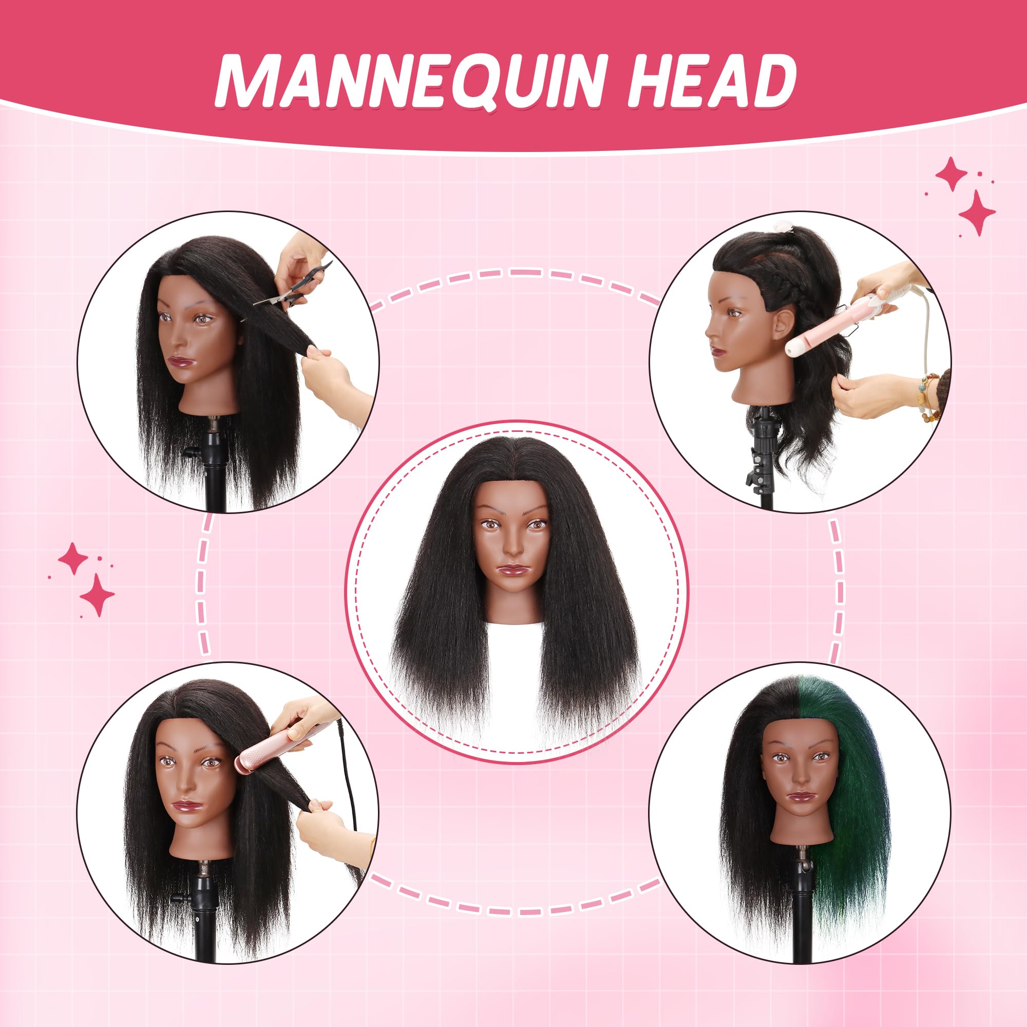 Treosida head hair brushing close-up shows gentle care to minimize shedding.