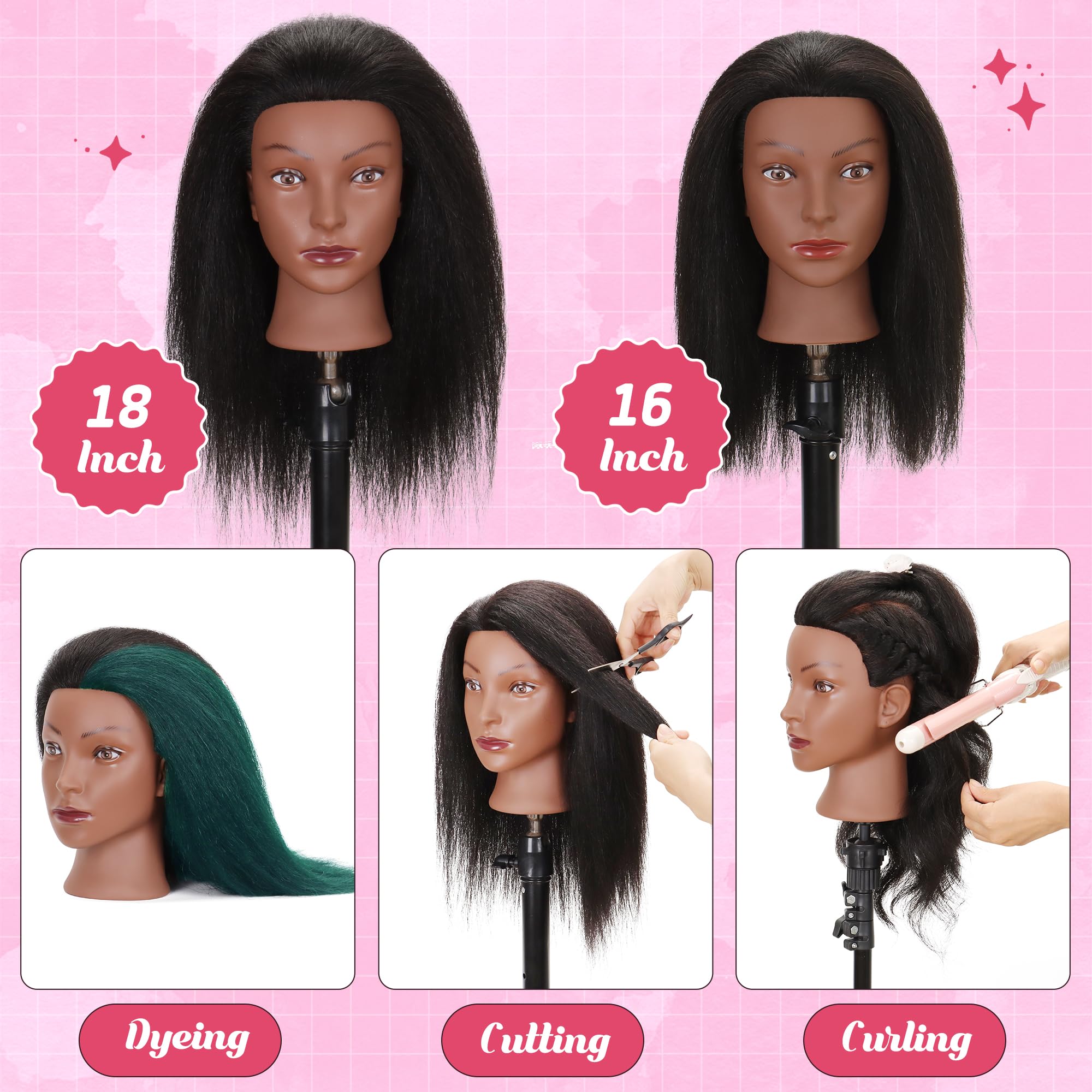 Treosida styling tools kit included enables immediate practice sessions.