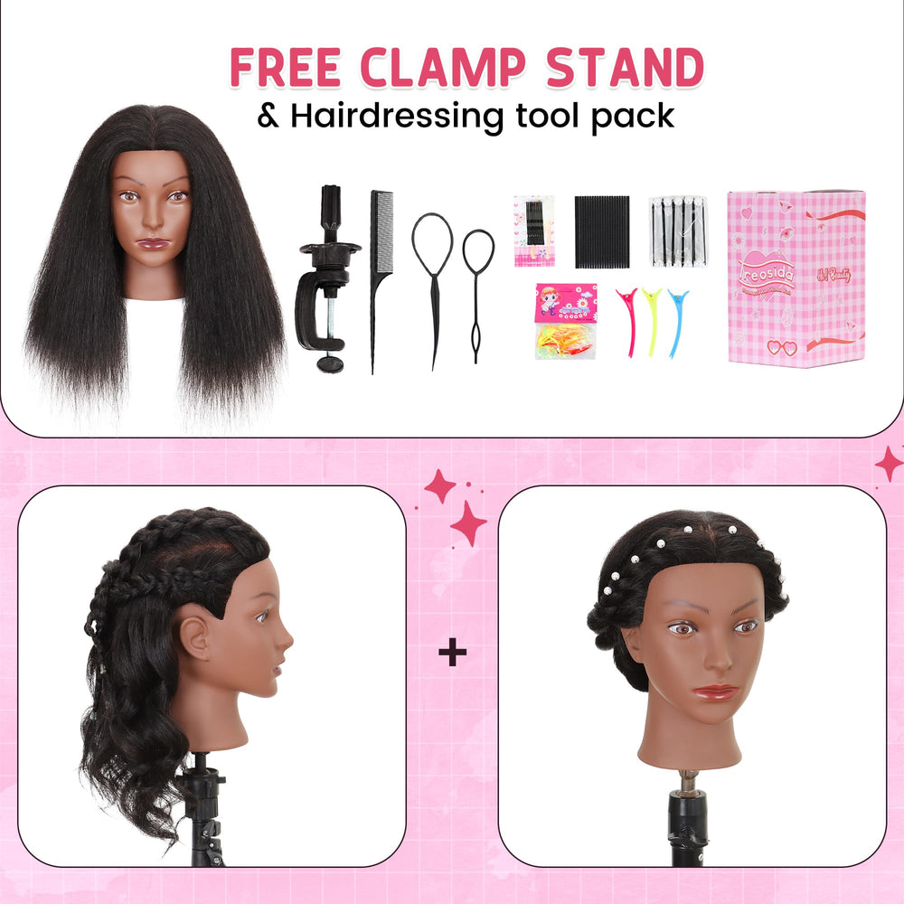 Treosida table clamp included provides stable, hands-free styling.