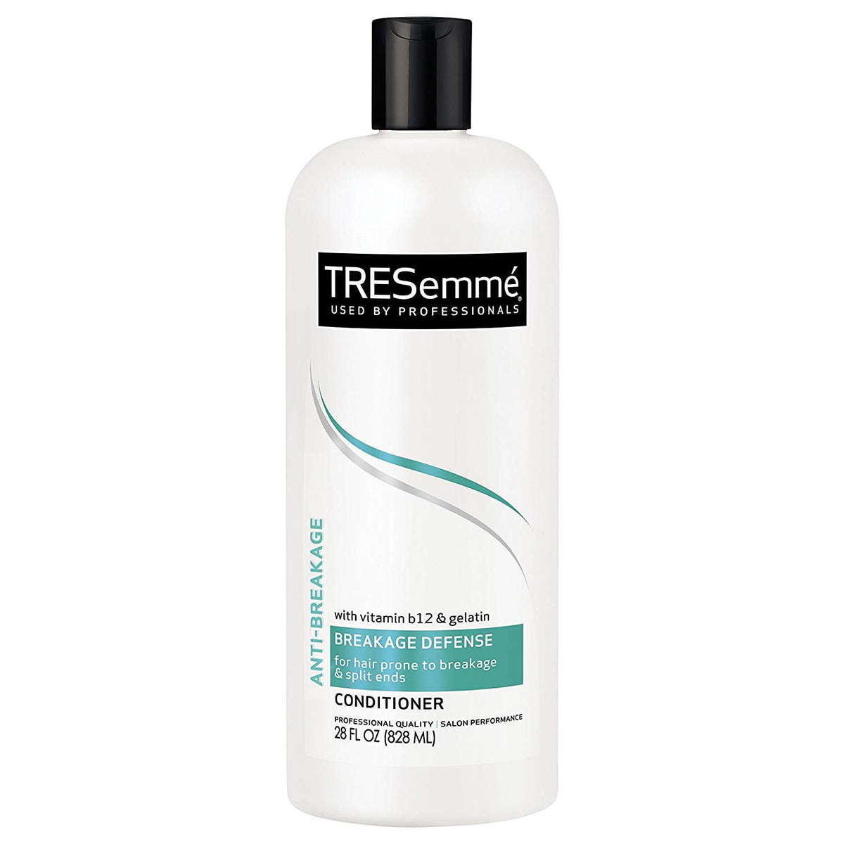 Tresemme anti-breakage conditioner 28oz bottle with strength-boosting formula.