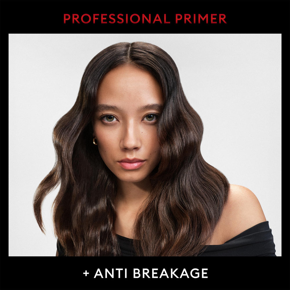 TRESemmé damp-hair spray application for smoother blowouts