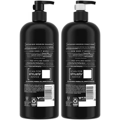 TRESemmé Botanique Nourish conditioner bottle demonstrates aloe vera hydration for softer hair.