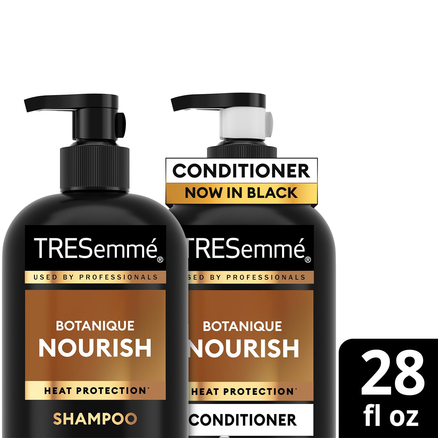 TRESemmé Botanique Nourish gift-set packaging conveys premium, hydrated hair care experience.