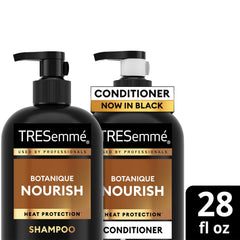 TRESemmé Botanique Nourish gift-set packaging conveys premium, hydrated hair care experience.