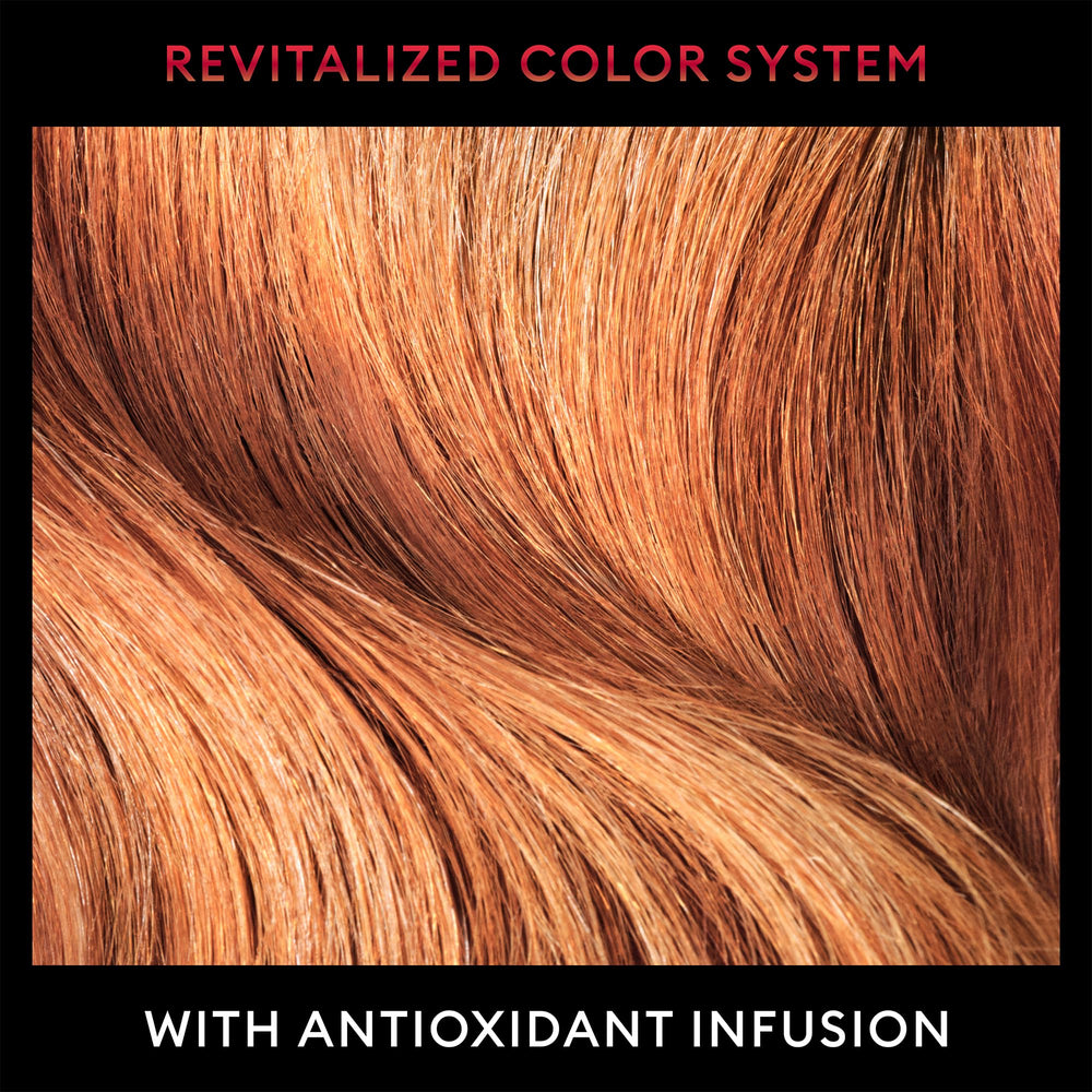 TRESemmé color protection shine close-up suggests anti-fade performance.
