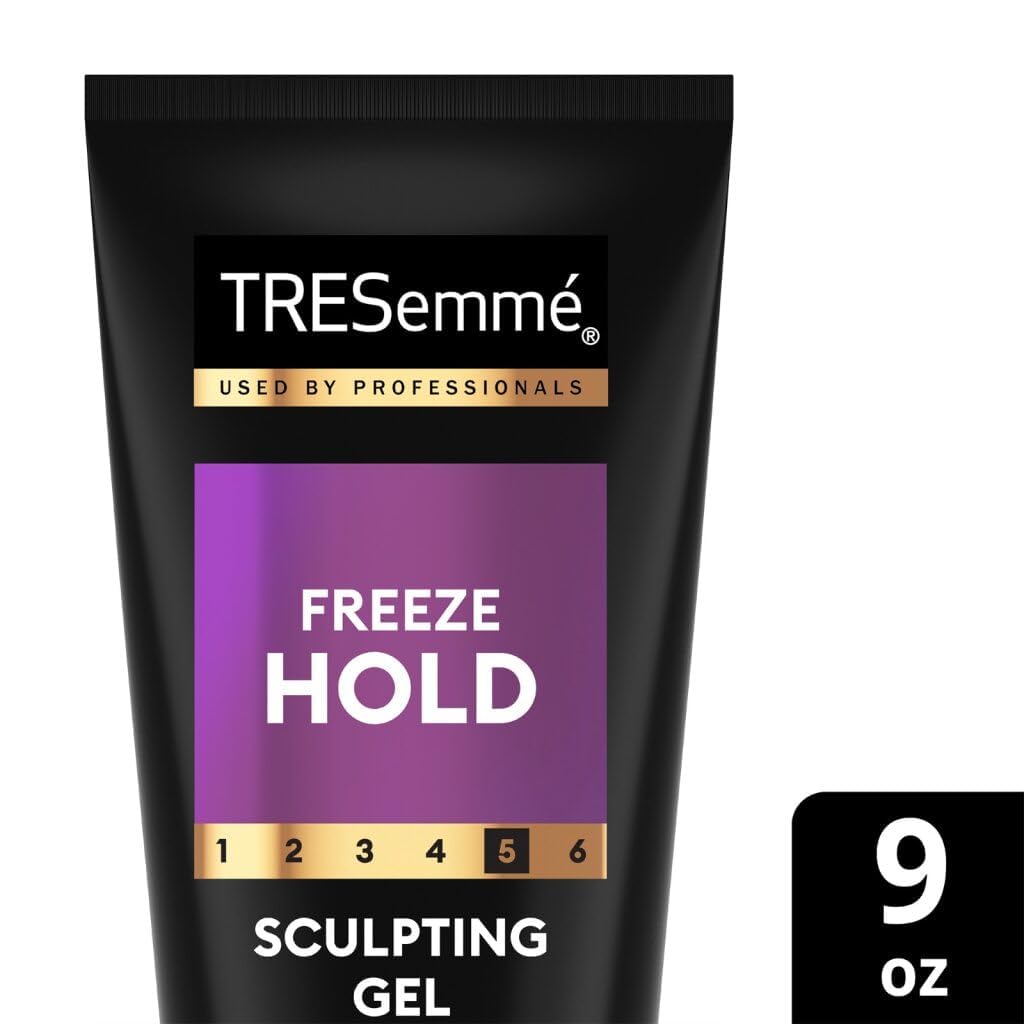 TRESemmé color-safe, alcohol-free formula label confirms suitability for color-treated hair.