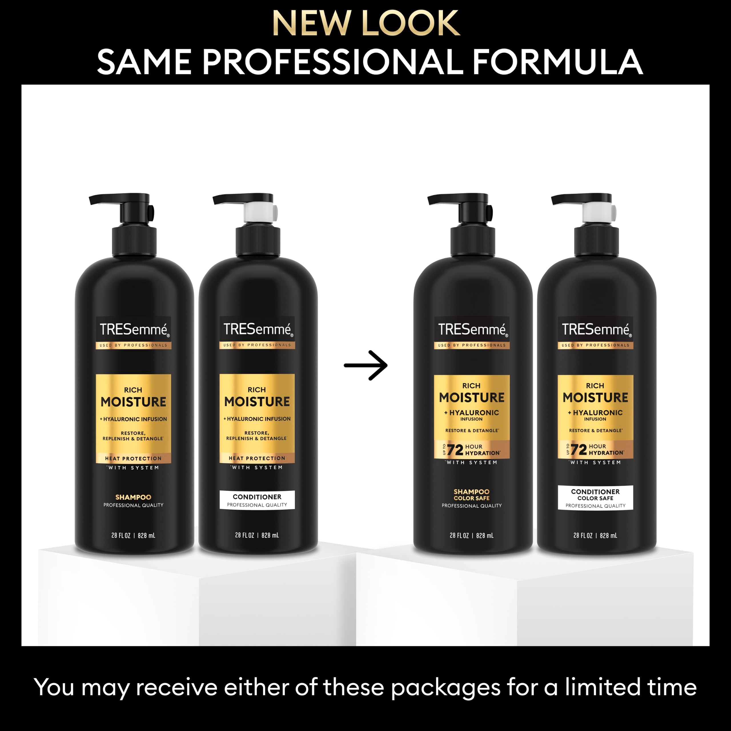 TRESemmé conditioner creamy texture demonstrating smooth detangling benefit
