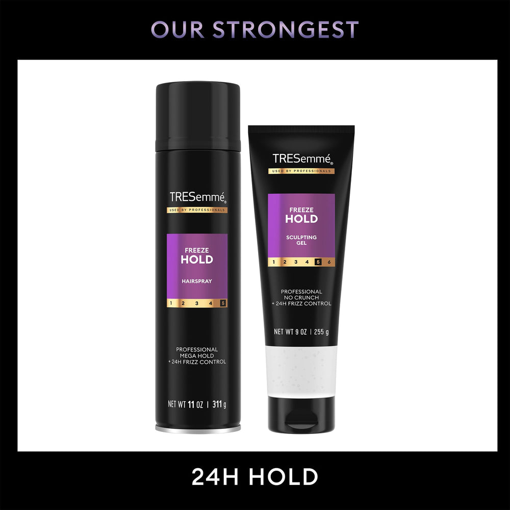 TRESemmé cruelty-free-logo scene underscores salon-quality results.