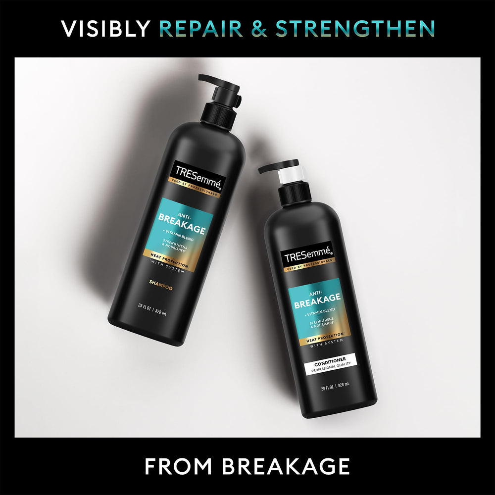 Cruelty-free PETA badge with TRESemmé hair care lineup