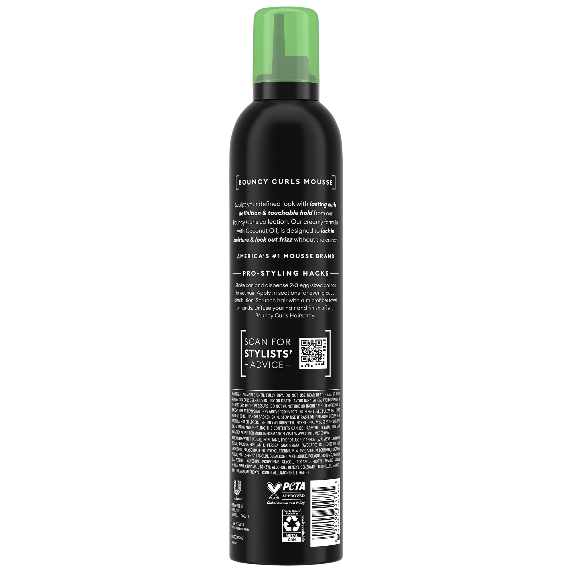TRESemmé Defining Hair Mousse provides defined curls with hydration.