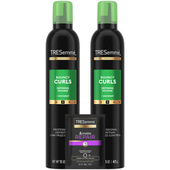 TRESemmé Defining Hair Mousse packaging view for curl definition.
