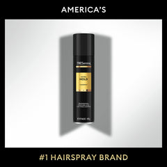 TRESemmé spray mist in use setting hairstyle with long-lasting hold