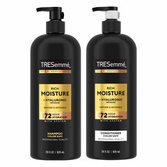 TRESemmé front packaging of Rich Moisture set showing value and hydration benefit