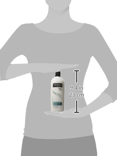 Tresemme haircare routine setup with bottle emphasizes salon-quality at home.