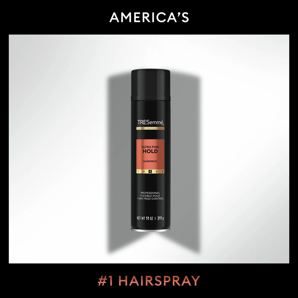 TRESemmé hairspray fragrance closeup notes subtle fruity and floral hints for fresh styling.
